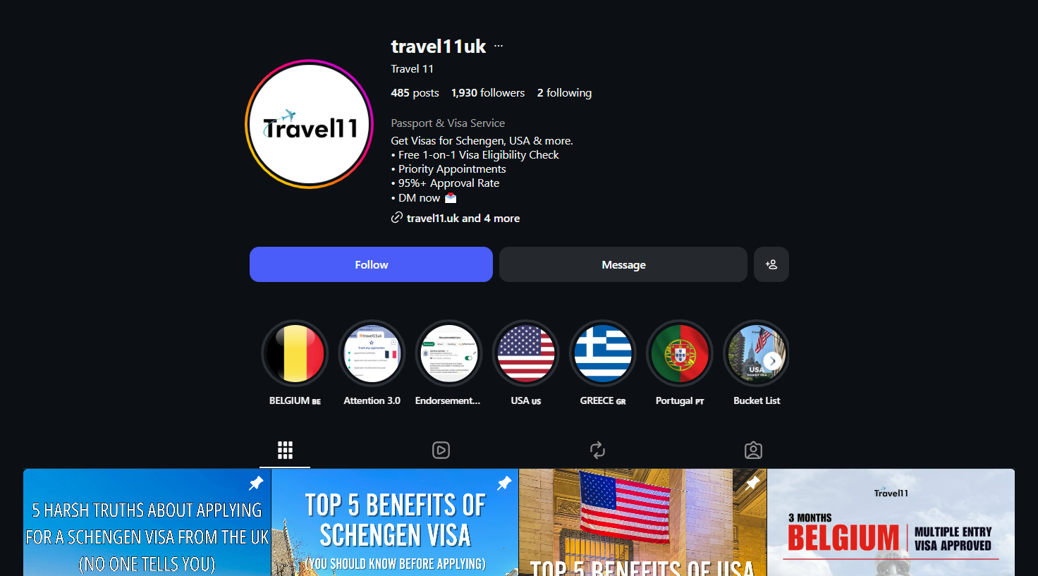 Follow us on Instagram @travel11uk